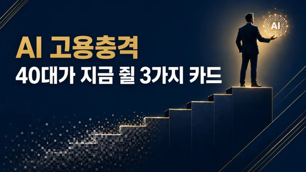 AI 고용충격, 40대가 지금 쥘 3가지 카드