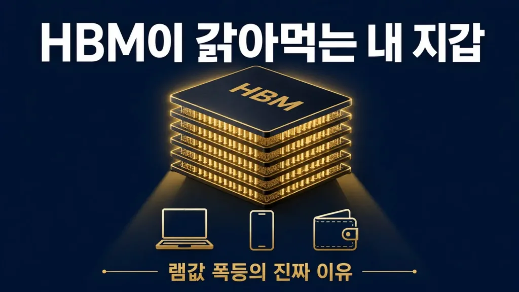 램값 폭등, HBM이 만든 메모리 대란 (PC대란)