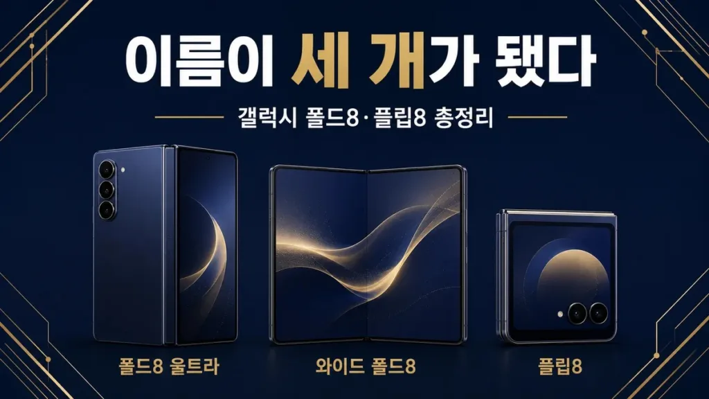 갤럭시 폴드8, 이제 이름이 세 개입니다