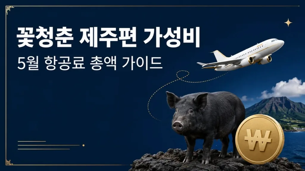 꽃청춘 제주편 1박2일 예산표