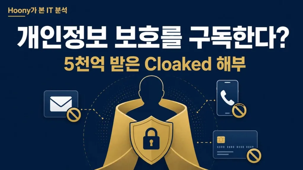 개인정보 보호를 구독한다? 5천억 받은 Cloaked 해부