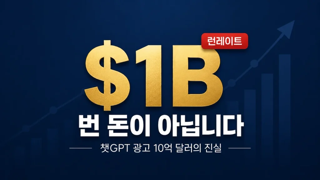 챗GPT 광고 10억달러, 실제 매출은 얼마일까