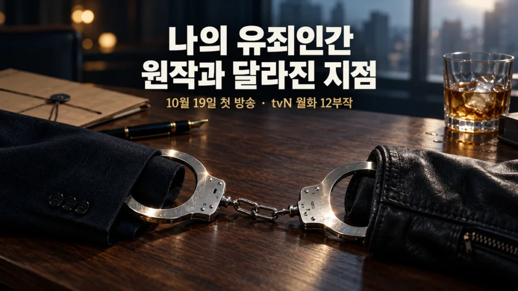 나의 유죄인간 역전 포스터, 원작과 달라진 지점까지