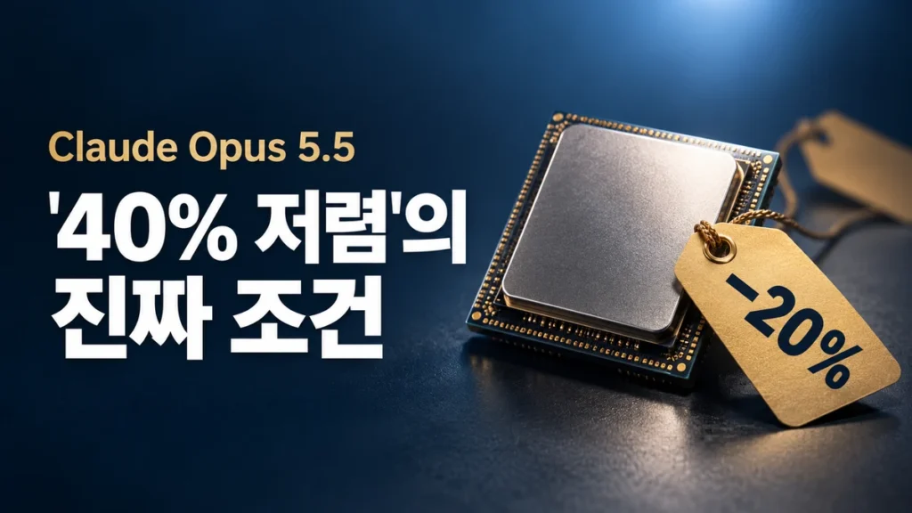Claude Opus 5.5 출시, 같은 토큰이면 비용은 얼마나 줄까