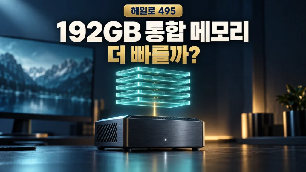 라이젠 AI 헤일로 495, 192GB면 더 빠를까