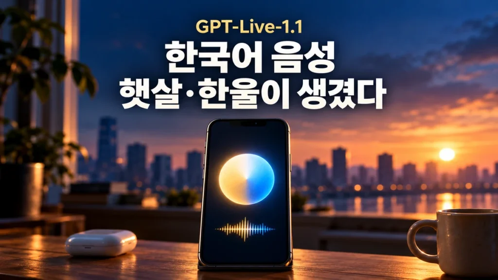 GPT-Live-1.1 한국어 음성, 햇살·한울과 달라진 점